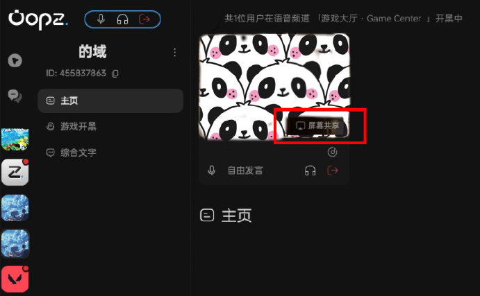 oopz电脑屏幕共享